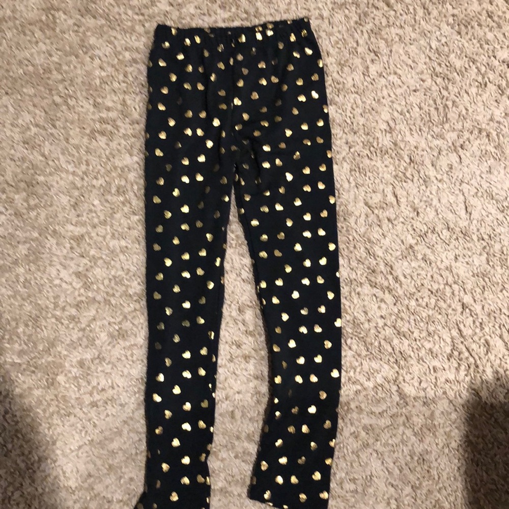 Gold foil Heart Leggings💛